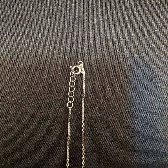 925 Sterling Silver Cubic Zirconia CZ Evil Eye anklet Bracelet adjustable - Picture 3 of 9